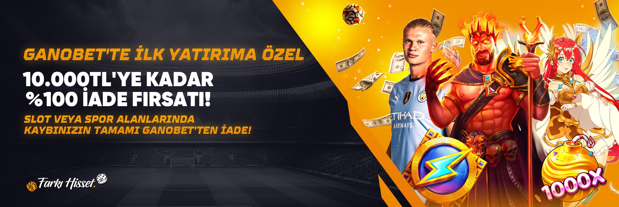 ilk yatirima ozel %100 Kayip Bonusu!